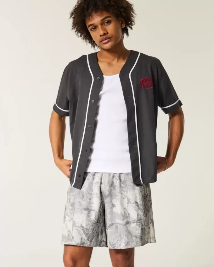 Luźne spodenki do koszykówki w kamuflażu