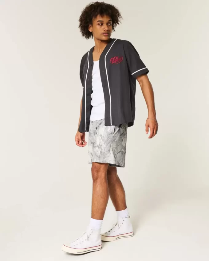 Luźne spodenki do koszykówki w kamuflażu