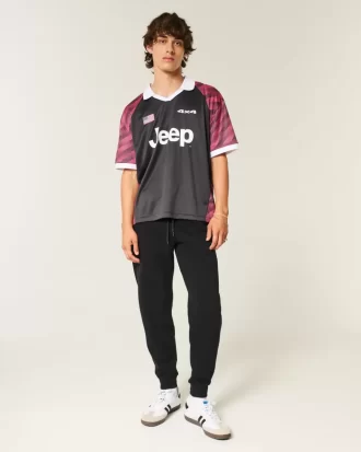 Luźne spodnie dresowe Rib Joggers