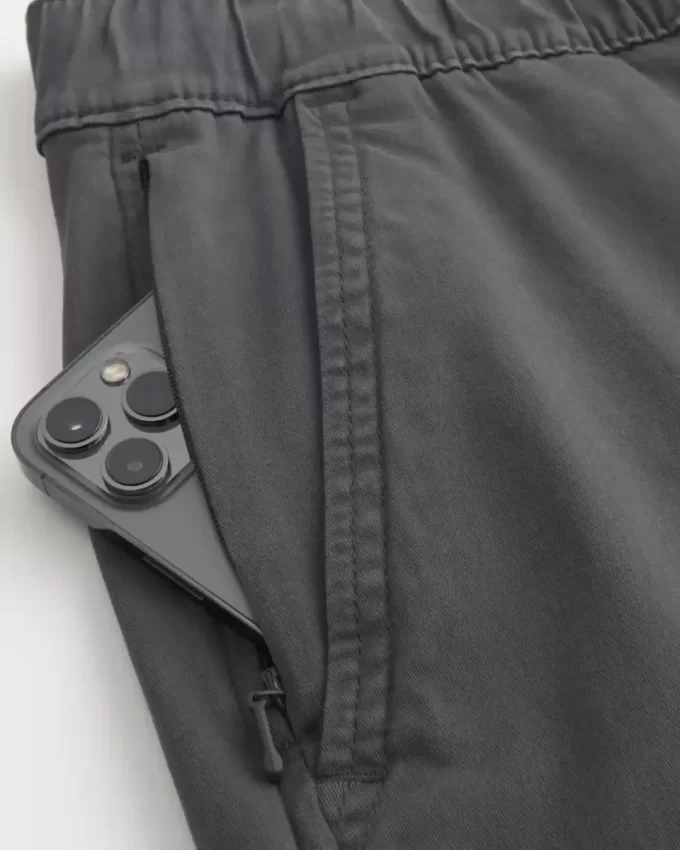 Luźne spodnie dresowe typu cargo z twillu Luźne spodnie dresowe typu cargo z twillu