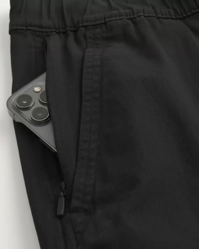 Luźne spodnie dresowe typu cargo z twillu
