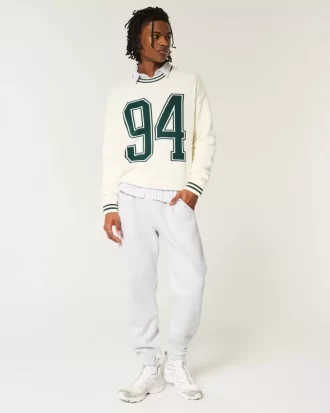 Luźne spodnie dresowe z polaru