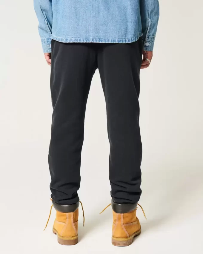 Luźne spodnie dresowe z polaru z grafiką alpejską