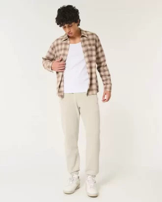 Luźne spodnie dresowe z polaru z logo