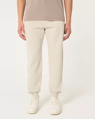 Luźne spodnie dresowe z polaru z logo