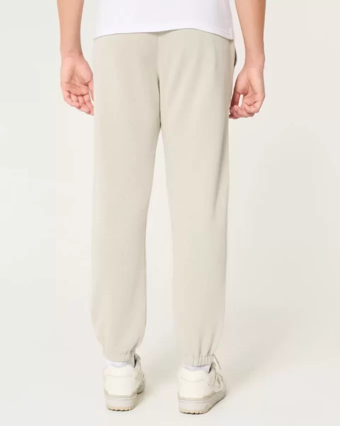 Luźne spodnie dresowe z polaru z logo