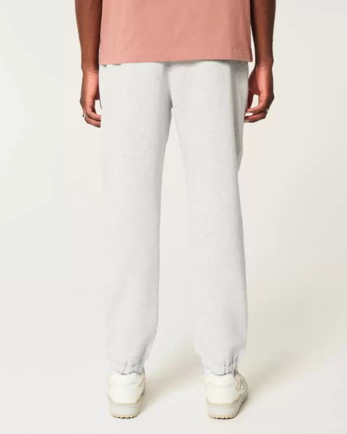 Luźne spodnie dresowe z polaru z logo