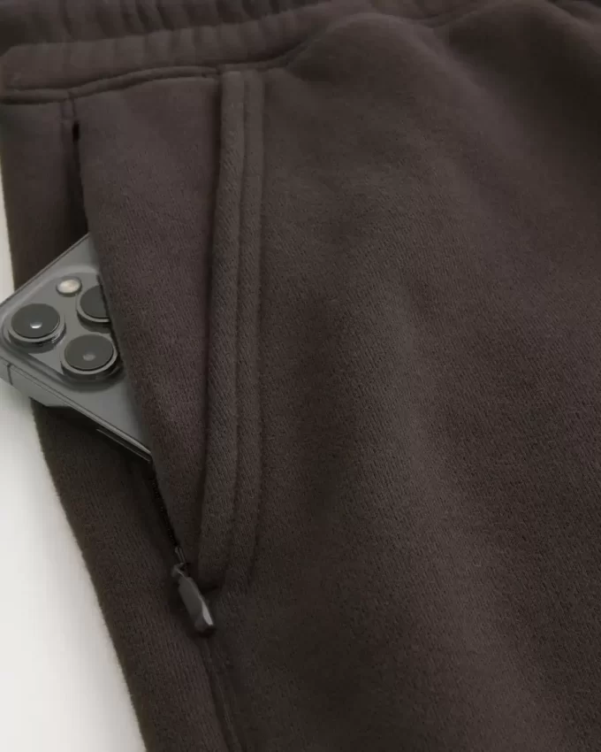 Luźne spodnie dresowe z polaru z logo Luźne spodnie dresowe z polaru z logo