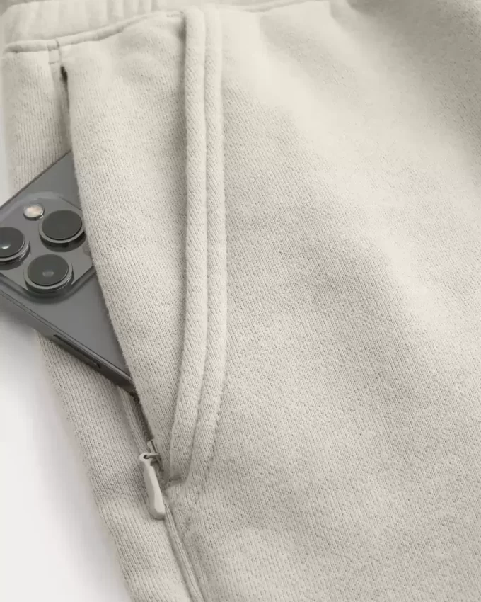 Luźne spodnie dresowe z polaru z logo