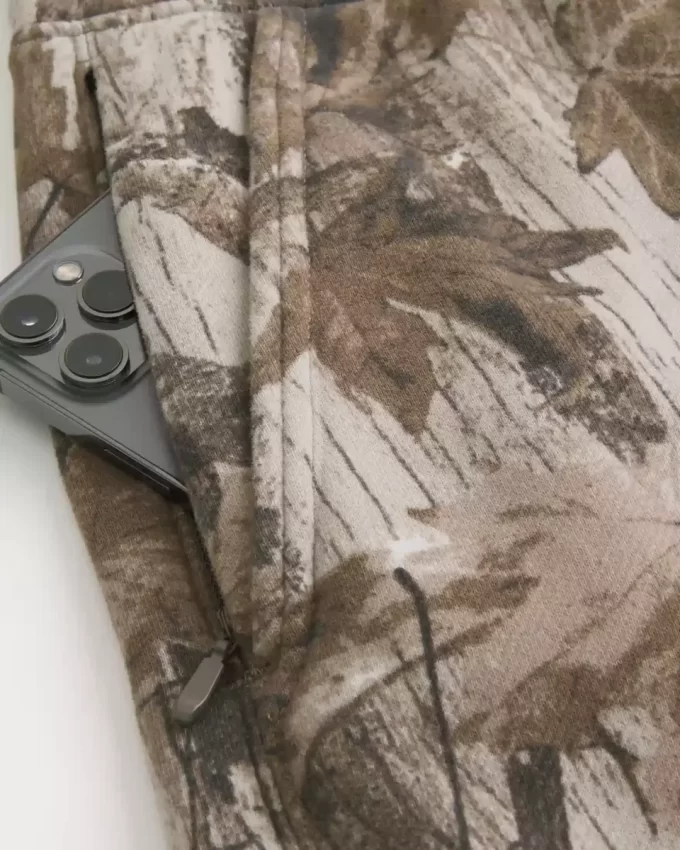 Luźne spodnie dresowe z polaru z logo