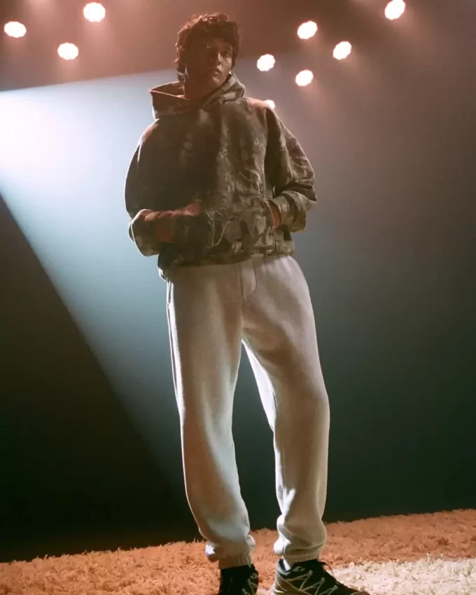 Luźne spodnie dresowe z polaru z logo