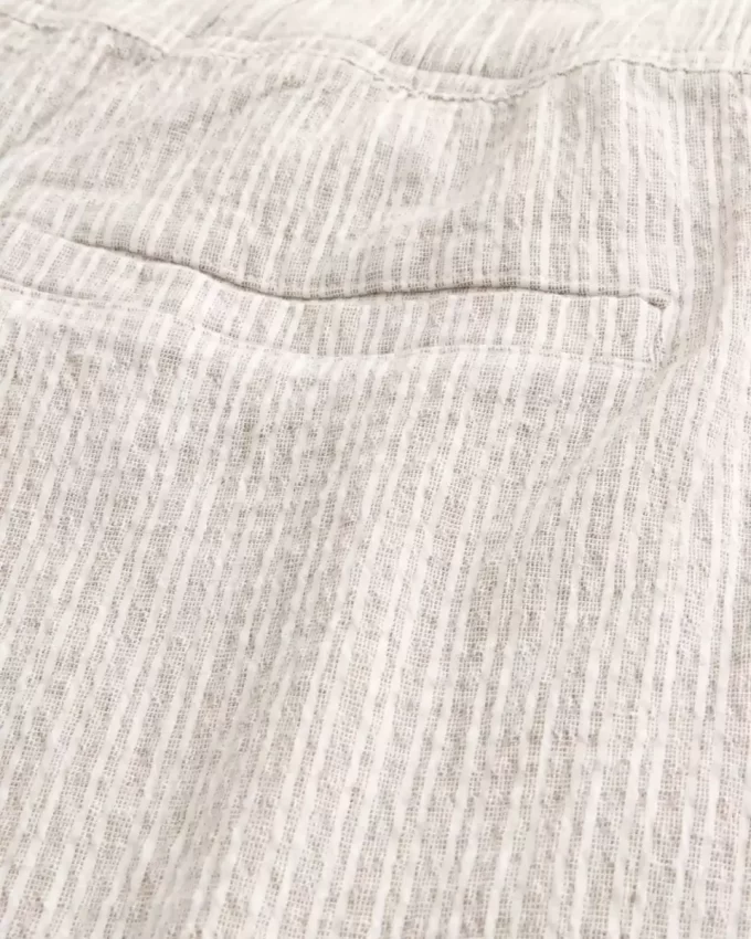 Luźne spodnie typu „seersucker” Luźne spodnie typu „seersucker”