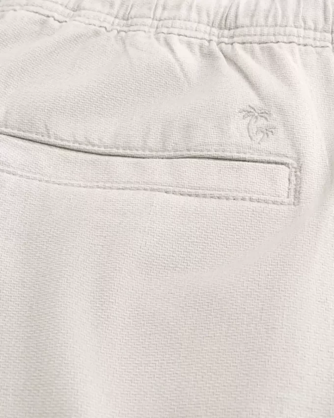 Luźne spodnie wciągane z mieszanki lnu