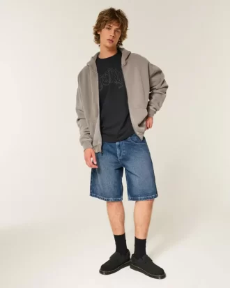 Luźne szorty dżinsowe