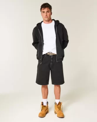 Luźne szorty dżinsowe