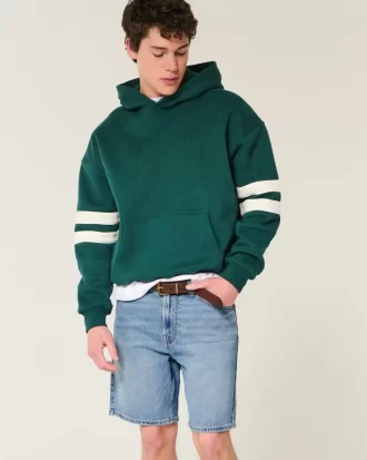 Luźne szorty jeansowe za kolano