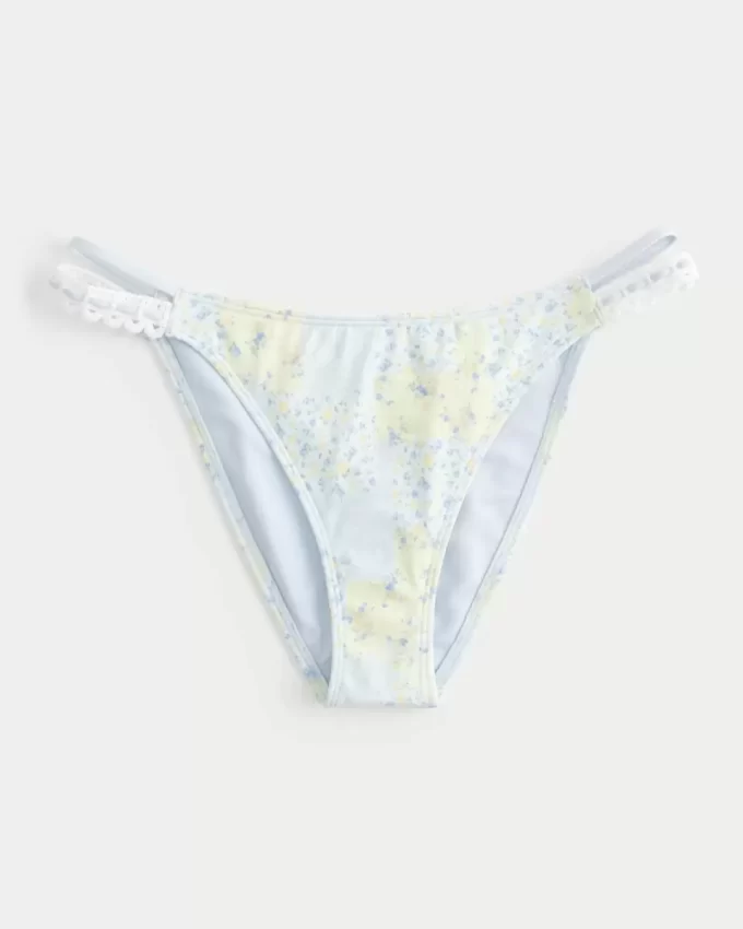 Majtki bikini z wysokim stanem i paseczkami