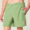 Malibu Beach Graphic Volley Swim Trunks do połowy uda