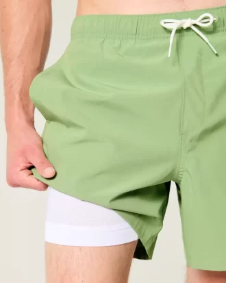 Malibu Beach Graphic Volley Swim Trunks do połowy uda Malibu Beach Graphic Volley Swim Trunks do połowy uda