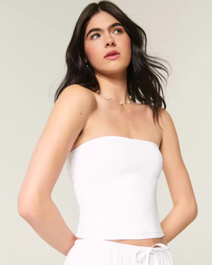 Miękki, rozciągliwy, bezszwowy top typu tuba