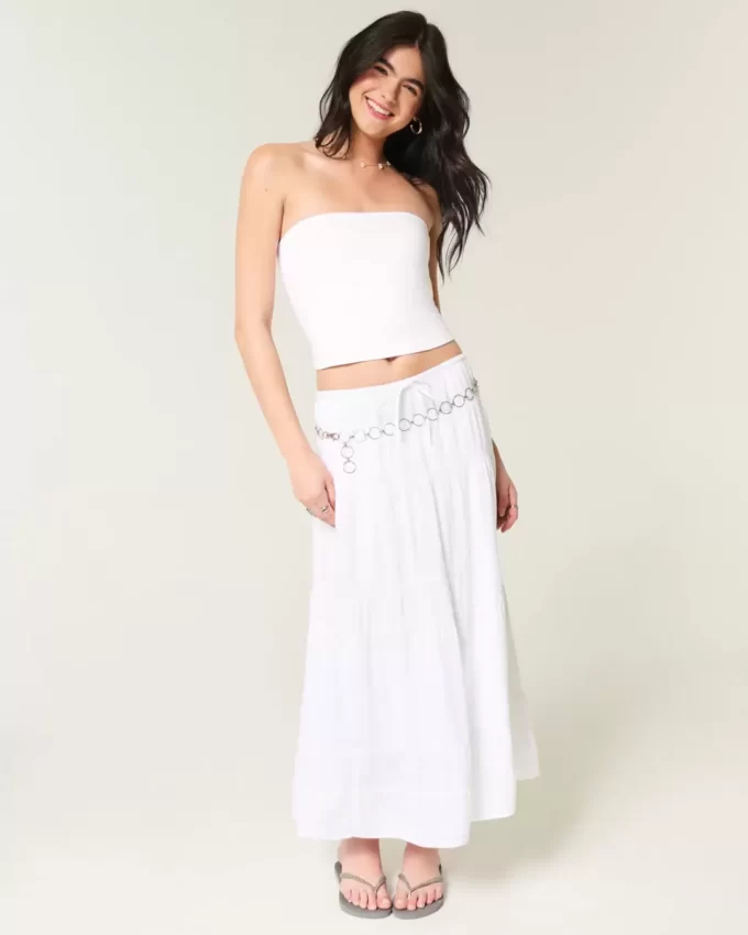 Miękki, rozciągliwy, bezszwowy top typu tuba