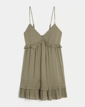 Mini sukienka z falbanką i ćwiekami