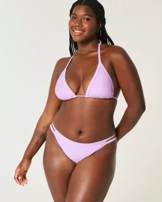 Najseksowniejszy dół bikini z wysokim stanem i haftowanymi ściegami