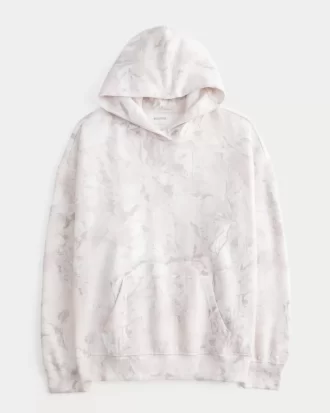 Oversized Pink Camo Hoodie