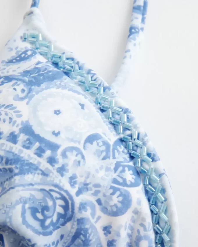 Ozdobny trójkątny top bikini Ozdobny trójkątny top bikini