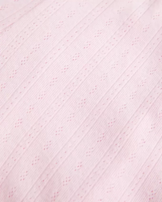 Przytulna kokardka Pointelle Shortie