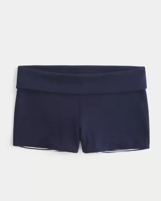 Rewersyjne dzianinowe krótkie spodenki