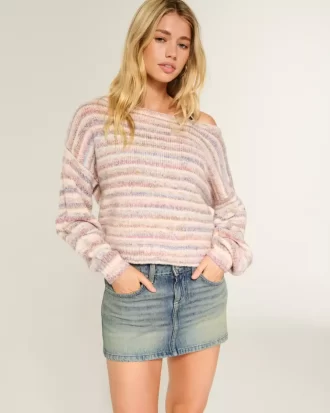 Spódnica mini z jeansu z niskim stanem