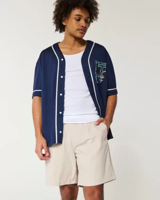 Spodenki z tkaniny twill za kolano, wciągane