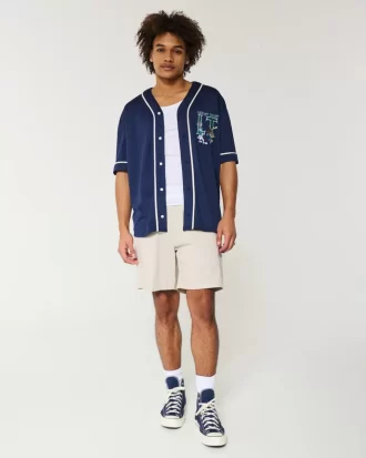 Spodenki z tkaniny twill za kolano, wciągane