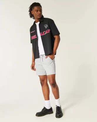 Spodenki z tkaniny twill za kolano, wciągane