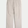 Spodnie Baggy z mieszanki lnu i elastycznej talii