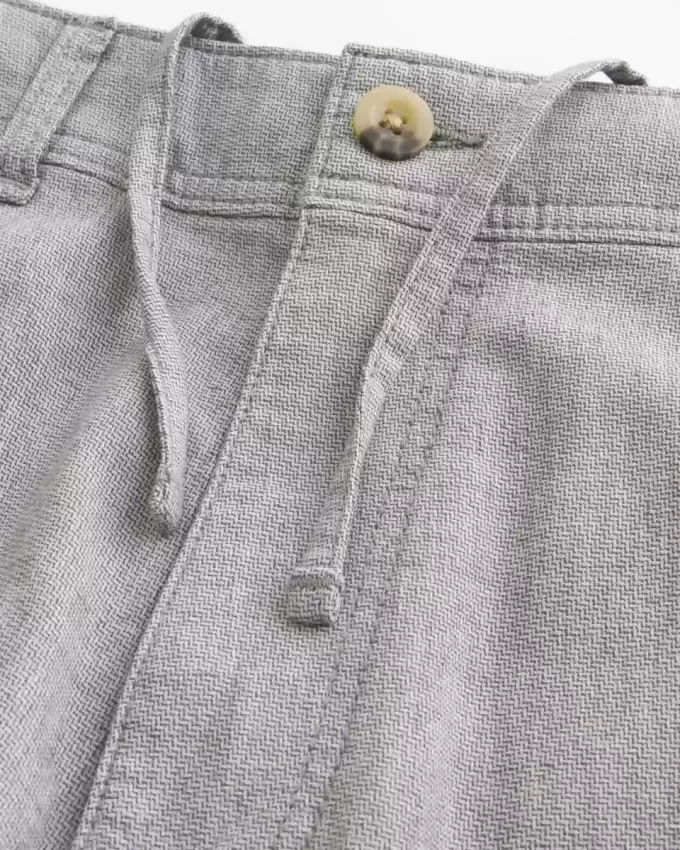 Spodnie Baggy z mieszanki lnu i elastycznej talii Spodnie Baggy z mieszanki lnu i elastycznej talii