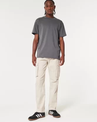 Spodnie cargo o prostym kroju