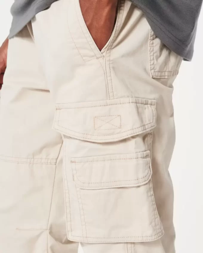 Spodnie cargo o prostym kroju