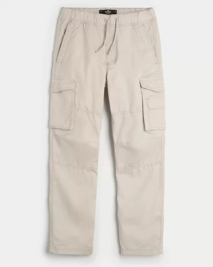 Spodnie cargo o prostym kroju