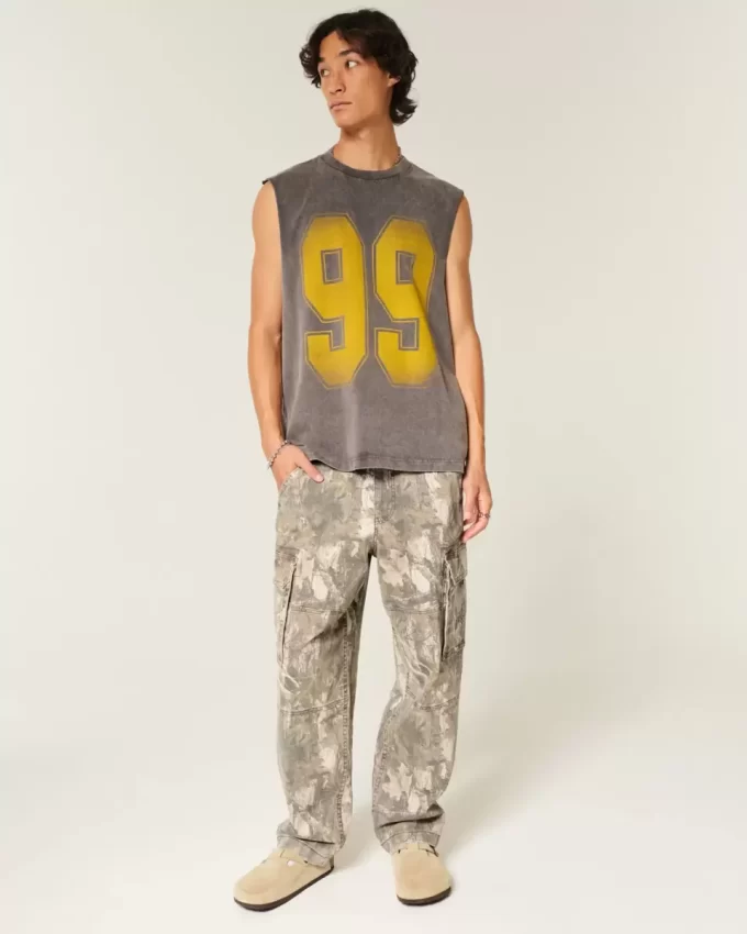 Spodnie cargo typu baggy w kamuflażu Skater