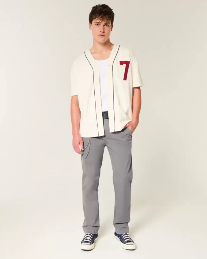 Spodnie chino o prostym kroju