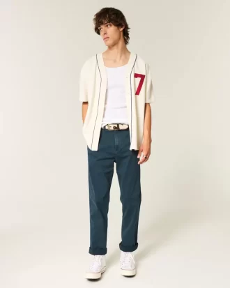 Spodnie chino o prostym kroju Spodnie chino o prostym kroju