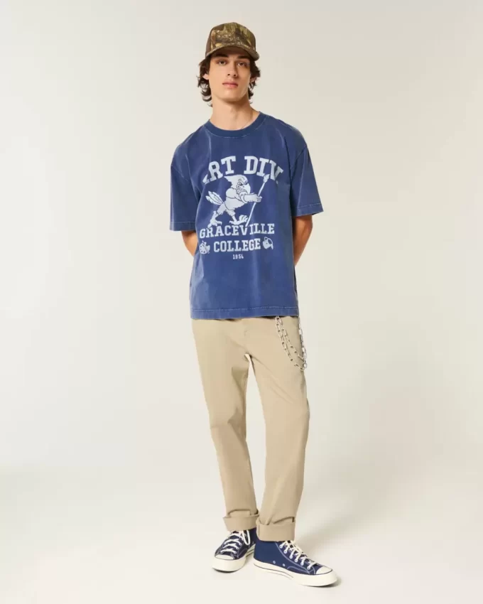 Spodnie chino o prostym kroju Spodnie chino o prostym kroju