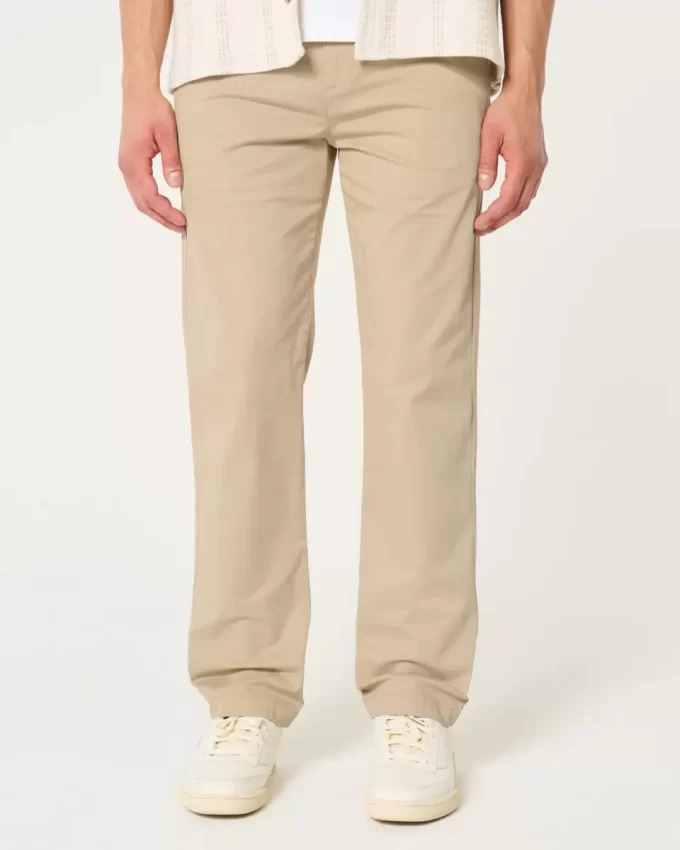 Spodnie chino o prostym kroju