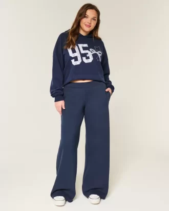 Spodnie dresowe Baggy z grafiką Bow