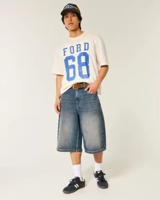 Spodnie jeansowe w średnim odcieniu