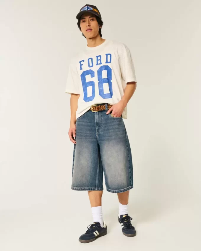 Spodnie jeansowe w średnim odcieniu