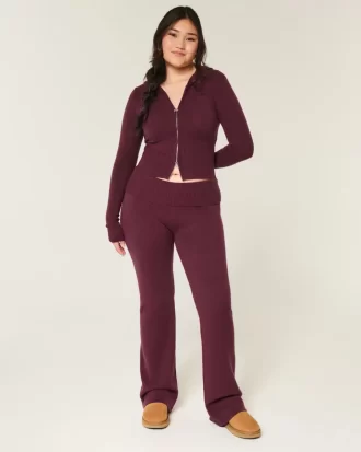 Spodnie-kozaki z dzianiny Gilly Hicks z odpinanym paskiem