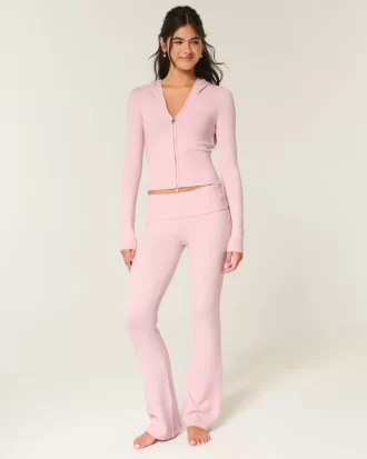 Spodnie-kozaki z dzianiny Gilly Hicks z odpinanym paskiem